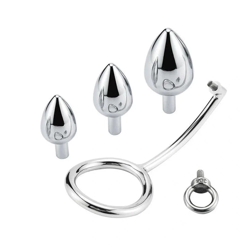 with Stainless DiscreetChoice Ring Hook Cock Set Steel 4663 Anal 0823